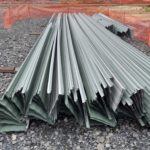 Roofing sheet on site